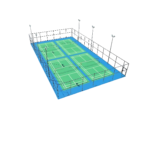 Badminton Court TypeA1 Triangulate2